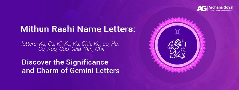 Mithun Rashi Name Letters